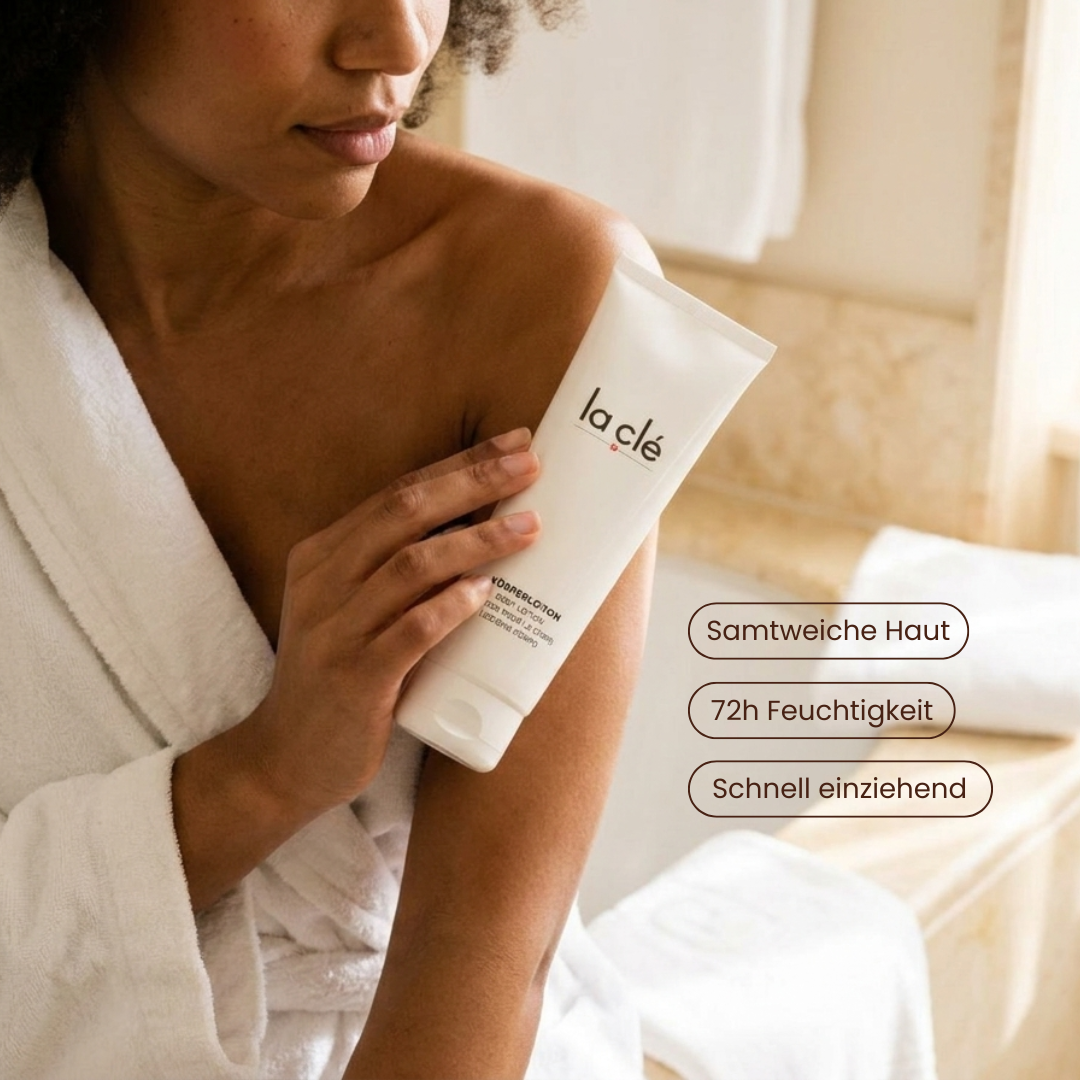 la clé Body Lotion Produktdetail und Textur