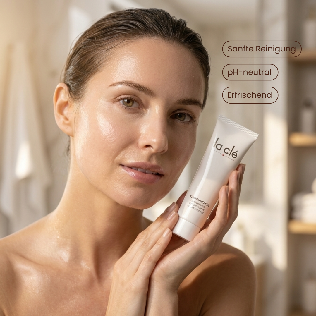 la clé Cleansing Gel Produktdetail und Textur