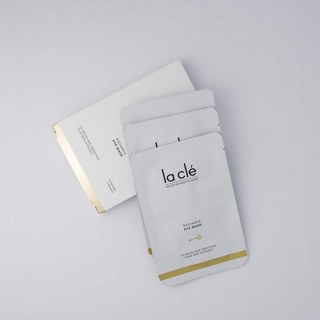 radiance eye mask verpackung und dreier set