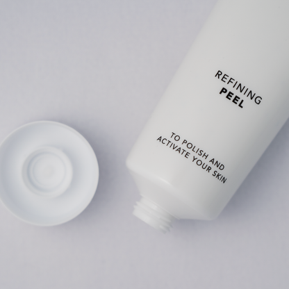 Refining face scrub produkt offen ohne deckel