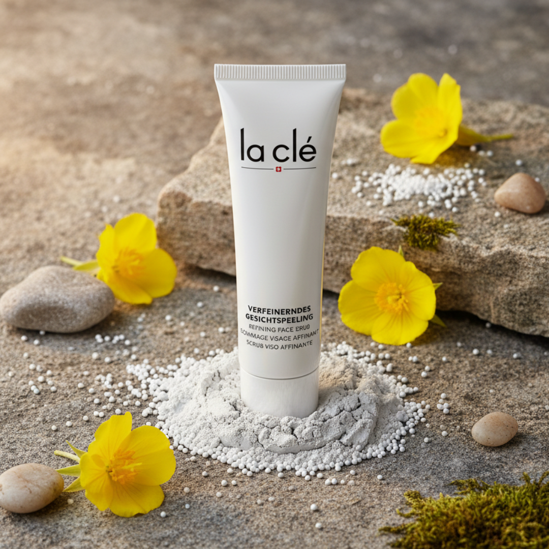 la clé Refining Face Scrub mit natürlichen Inhaltsstoffen
